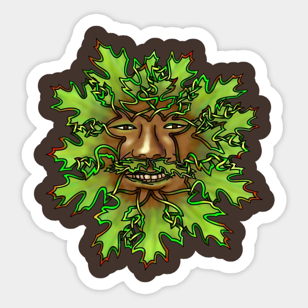 Greenman Sticker by KnotYourWorld4